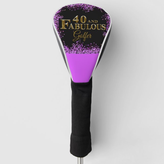 Funda Para Palo De Golf Cumpleaños 40  (Anverso)