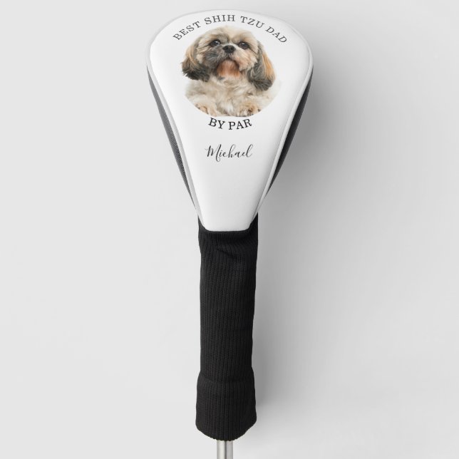 Funda Para Palo De Golf Cumpleaños del mejor perro chií de Tzu (Anverso)