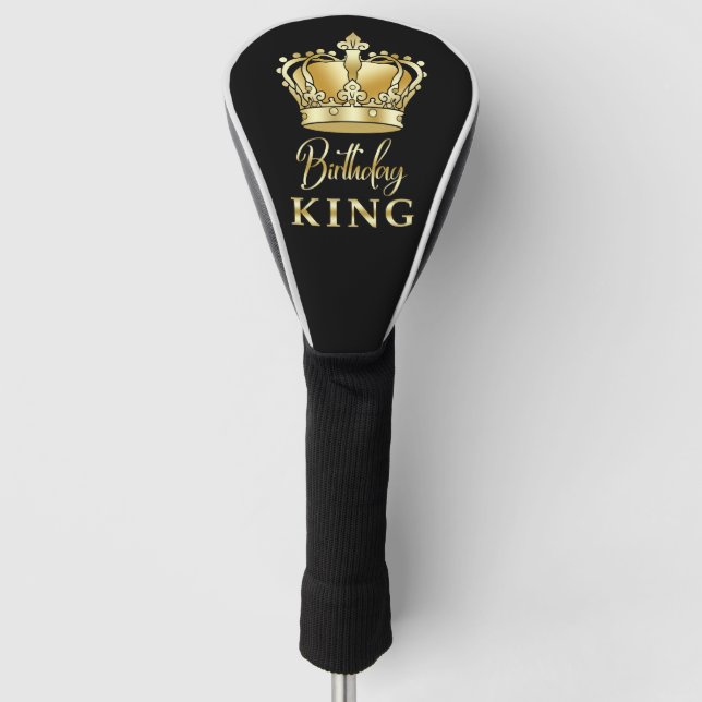 Funda Para Palo De Golf Cumpleaños King Gold Crown Royal Queen Luxury Pick (Anverso)