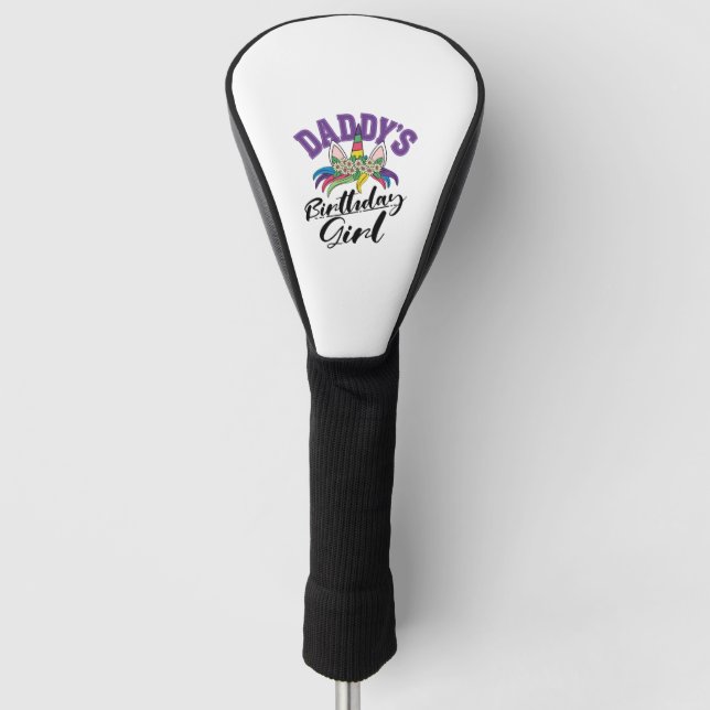Funda Para Palo De Golf Cumpleaños Unicornio (Anverso)