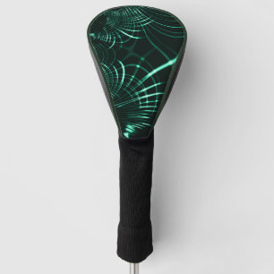 Funda Para Palo De Golf Curvas punteadas en combinación de verde selva y n