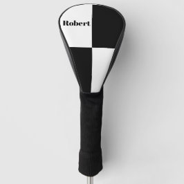Funda Para Palo De Golf Custom Black Checkered 