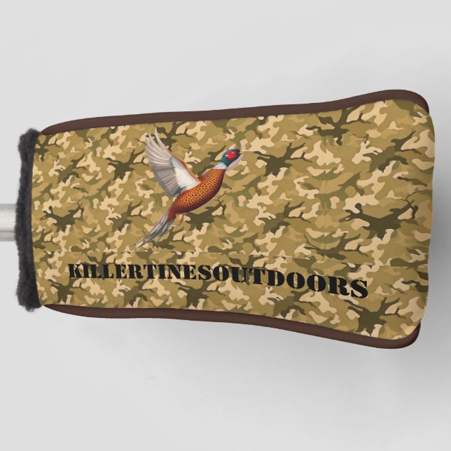 Funda Para Palo De Golf custom camo putter cover. (Anverso)