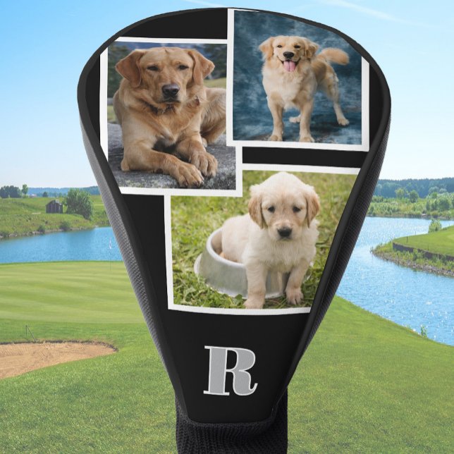 Funda Para Palo De Golf Custom Dog Photo Collage Monogrammed Personalized  (Subido por el creador)