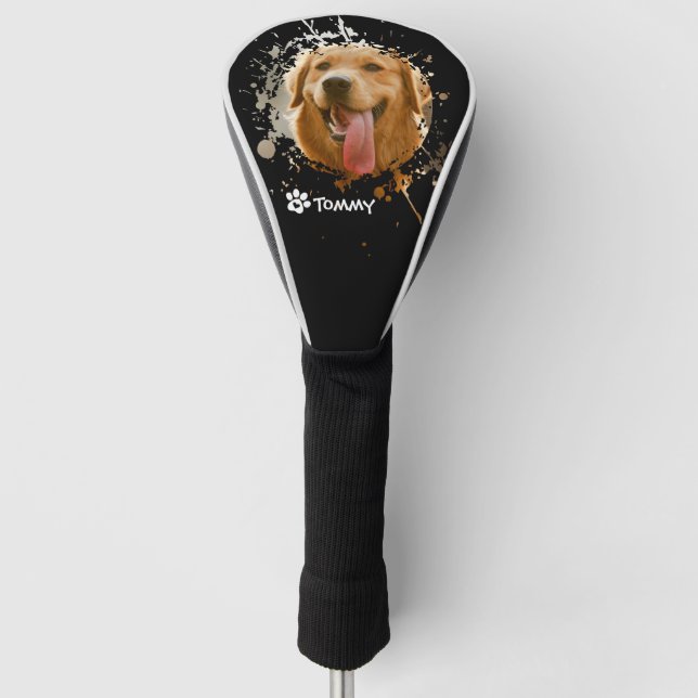 Funda Para Palo De Golf Custom Pet Photo & Name  (Anverso)