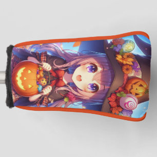 Funda Para Palo De Golf Cute Anime Halloween Witch