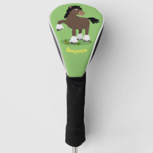 Funda Para Palo De Golf Cute Clydesdale personalizado de caballo ilustraci