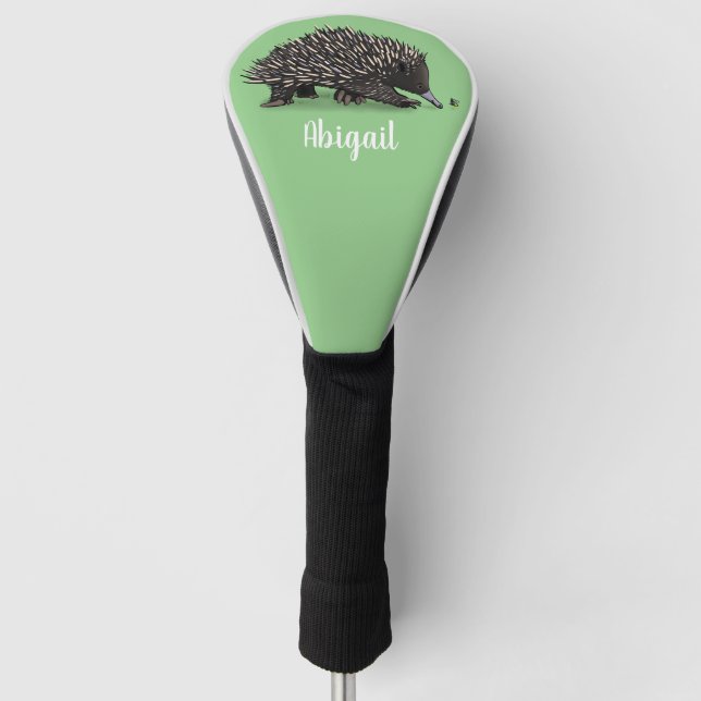 Funda Para Palo De Golf Cute echidna con ilustracion de personalizado de a (Anverso)