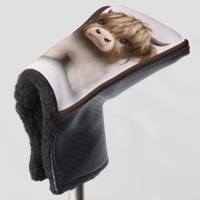 Funda Para Palo De Golf Cute Highlands Escocia Cow (Anverso 3/4)