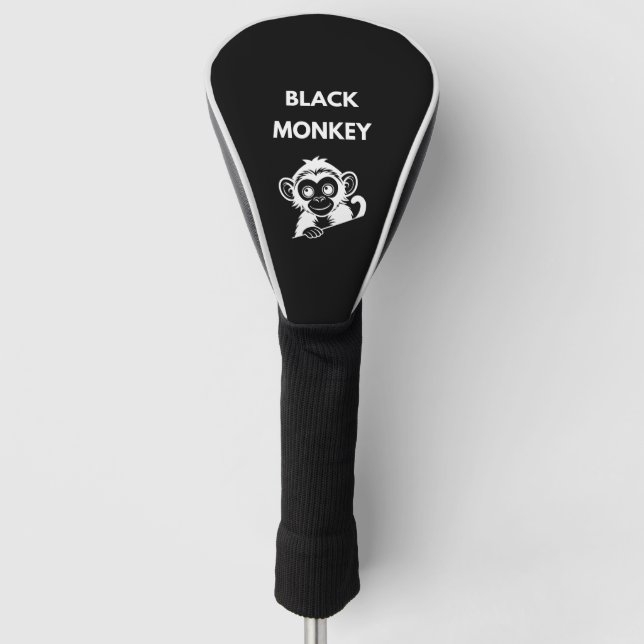 Funda Para Palo De Golf Cute Little Black Monkey (Anverso)