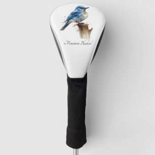 Funda Para Palo De Golf Cute Little Mountain Bluebird Watercolor, personal