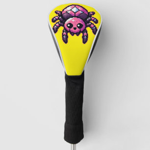 Funda Para Palo De Golf Cute Pixel Spider