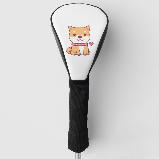 Funda Para Palo De Golf Cute Shiba Inu Dog (Anverso)