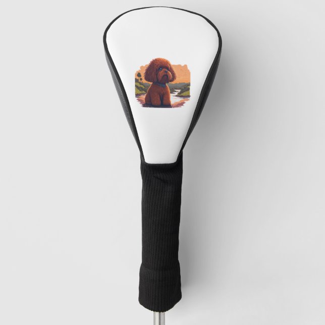 Funda Para Palo De Golf Cute Toy Poodle (Anverso)