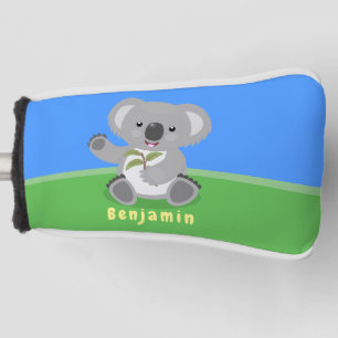 Funda Para Palo De Golf Cuto feliz koala saludando al ilustracion personal