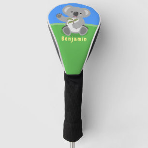 Funda Para Palo De Golf Cuto feliz koala saludando al ilustracion personal