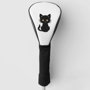 Funda Para Palo De Golf Cuto gato negro 2