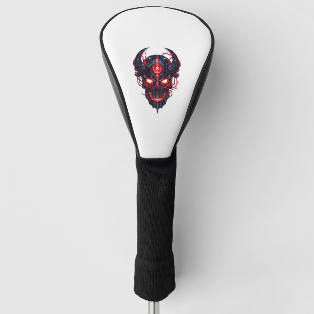 Funda Para Palo De Golf Cyber Demon Skull Lord (Anverso)