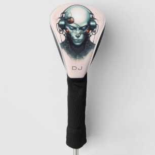 Funda Para Palo De Golf Cyborg Cyberpunk Dj monograma