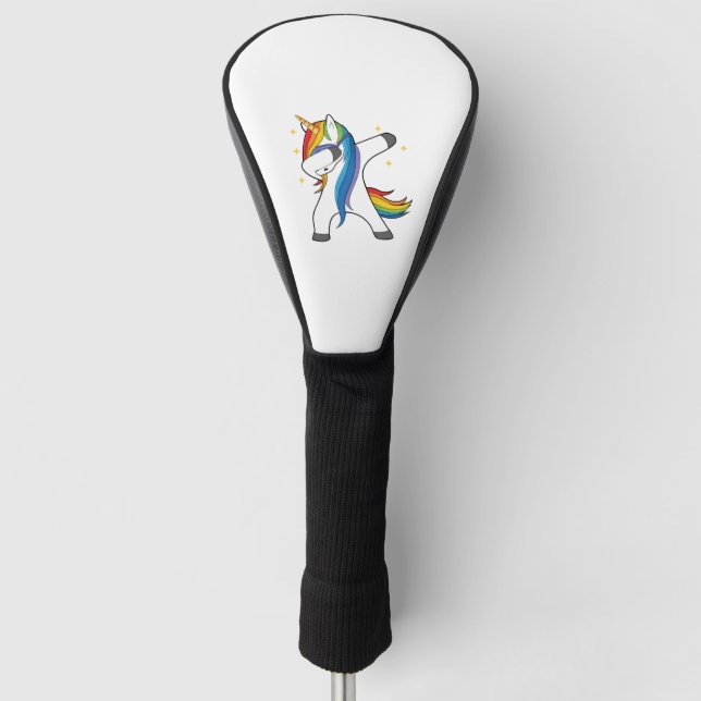 Funda Para Palo De Golf Dabbing Unicorn (Anverso)