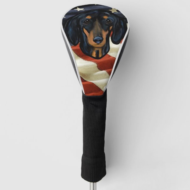 FUNDA PARA PALO DE GOLF DACHSHUND (Anverso)
