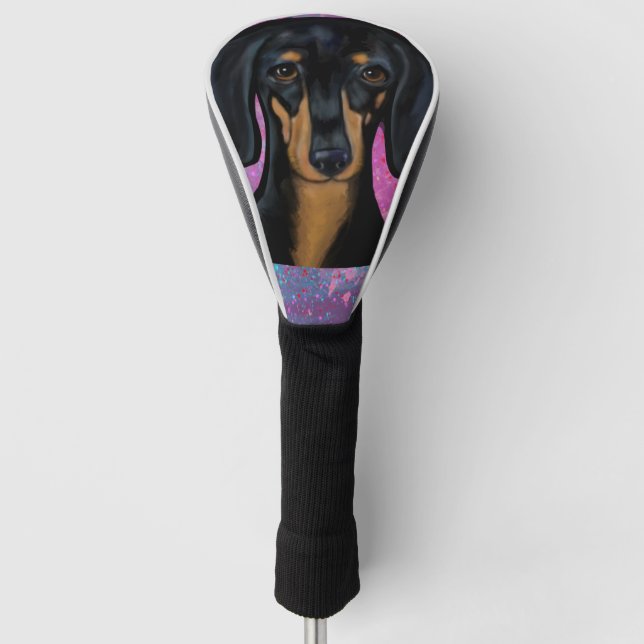 Funda Para Palo De Golf Dachshund (Anverso)