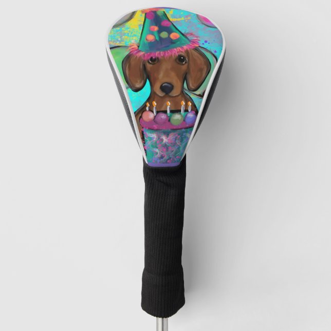 Funda Para Palo De Golf Dachshund (Anverso)