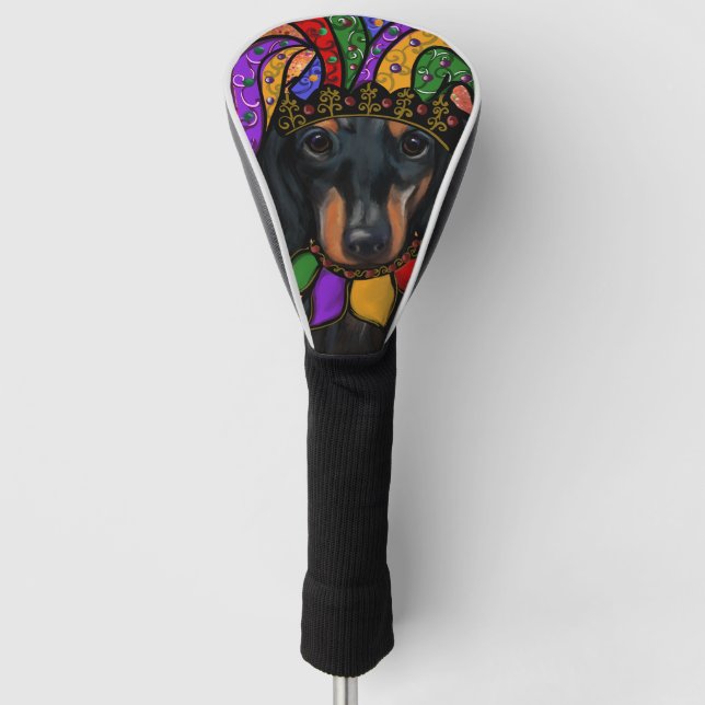 FUNDA PARA PALO DE GOLF DACHSHUND (Anverso)