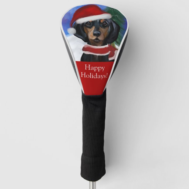 Funda Para Palo De Golf Dachshund (Anverso)