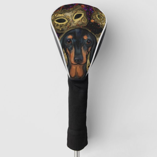 Funda Para Palo De Golf Dachshund (Anverso)