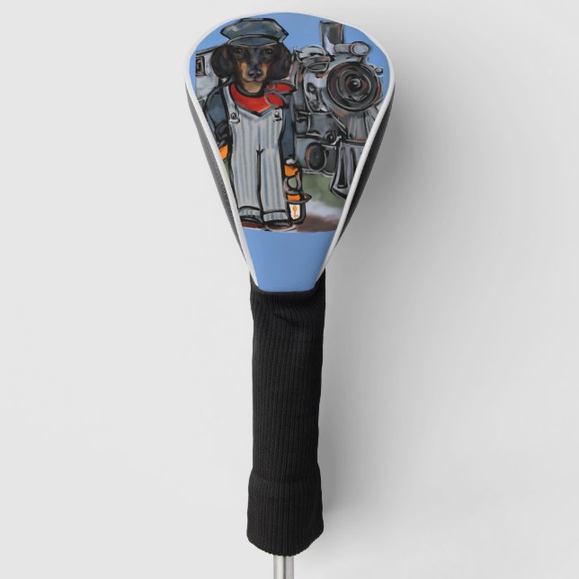 FUNDA PARA PALO DE GOLF DACHSHUND    (Anverso)