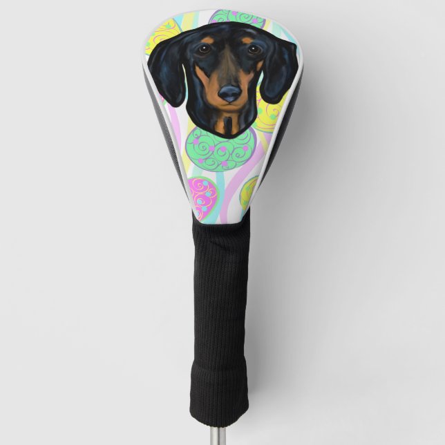 FUNDA PARA PALO DE GOLF DACHSHUND (Anverso)