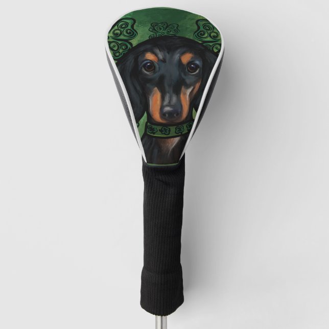 FUNDA PARA PALO DE GOLF DACHSHUND (Anverso)