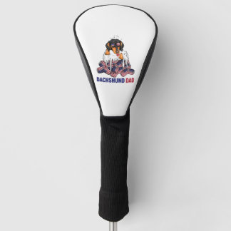 Funda Para Palo De Golf Dachshund Dad Beers por la independencia del 4 de 