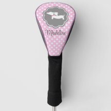 Dachshund Punto Rosa Polka Personaliza Regalo De M