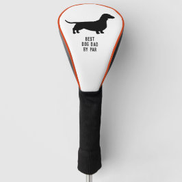 Funda Para Palo De Golf Dachshund Silhouette Wiener Dog Personalizado