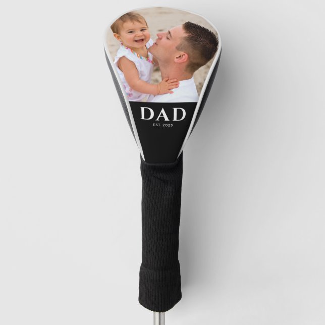 Funda Para Palo De Golf Dad Established Black Photo (Anverso)