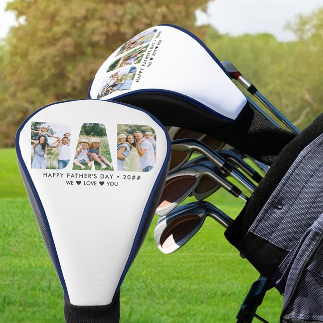 Funda Para Palo De Golf DAD Letra Cutout Collage de fotos Personalizado Te (Subido por el creador)