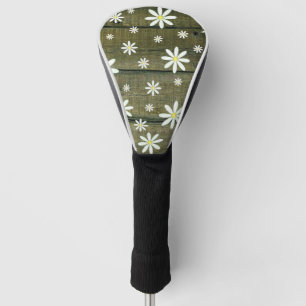 Funda Para Palo De Golf Daisies Rustic Barn Board Daisy Flower