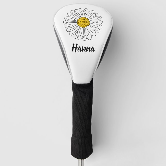 Funda Para Palo De Golf Daisy Flower Hand (Anverso)