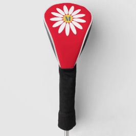 Funda Para Palo De Golf Daisy with Initial Red