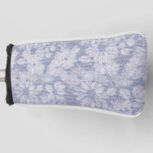 Funda Para Palo De Golf Dalia Rota Texturizada en Relieve Azul Polvo