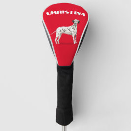 Funda Para Palo De Golf Dalmatia Dog Lover Red Personal