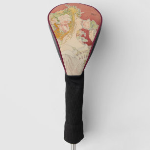 Funda Para Palo De Golf Dama Art Nouveau Belle Époque Rosas Livemont