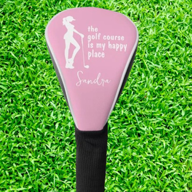 Funda Para Palo De Golf Dama de Monograma (Score big with awesome golf gift ideas for your golf-loving friends! )