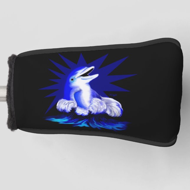 Funda Para Palo De Golf Delfín sonriente (Anverso)