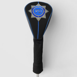 Funda Para Palo De Golf Departamento de Policía Línea Azul delgada