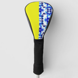 Funda Para Palo De Golf Deporte de snowboard azul cielo amarillo