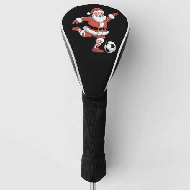 Funda Para Palo De Golf Deportes de Navidades de fútbol de Santa Juega (Anverso)