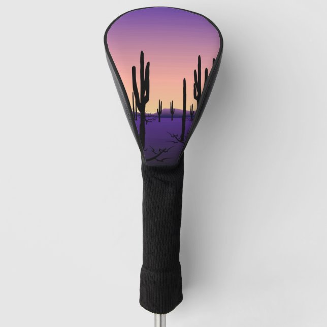 Funda Para Palo De Golf Desierto morado (Anverso)